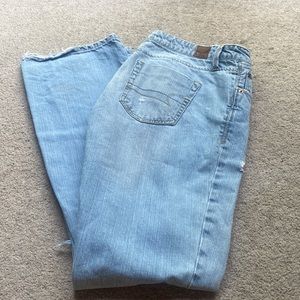 American Eagle Distressed bootcut jeans